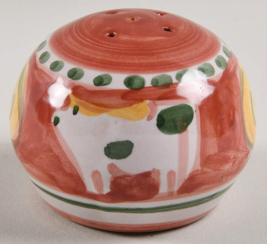Campagna Cow (Mucca) Pepper Shaker by Vietri (Italy)-1