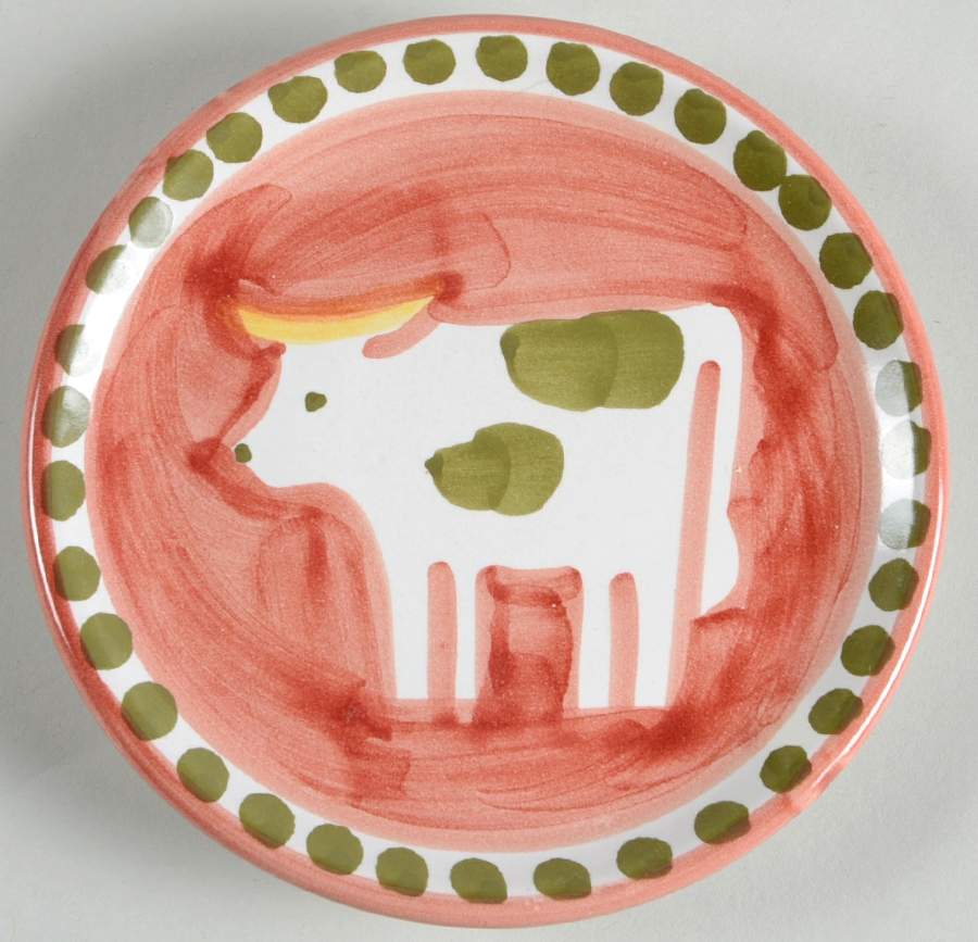 Campagna Cow (Mucca) Coaster by Vietri (Italy)-1