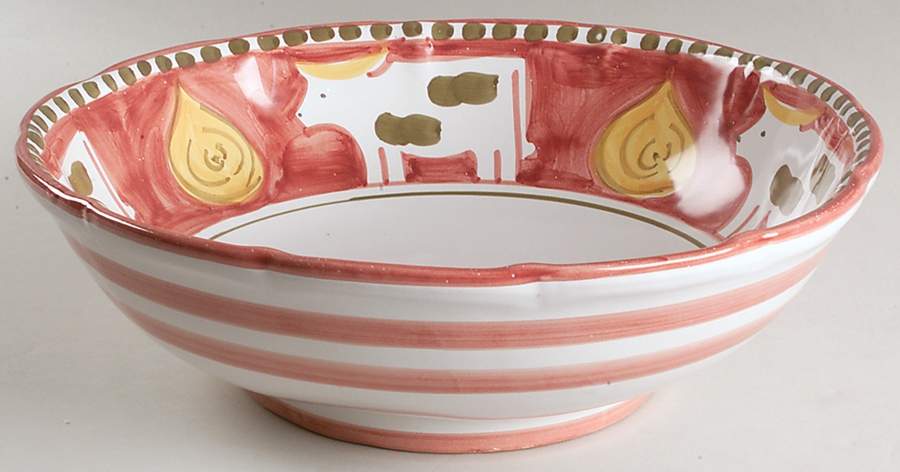 Campagna Cow (Mucca) 12" Round Serving Bowl by Vietri (Italy)-1