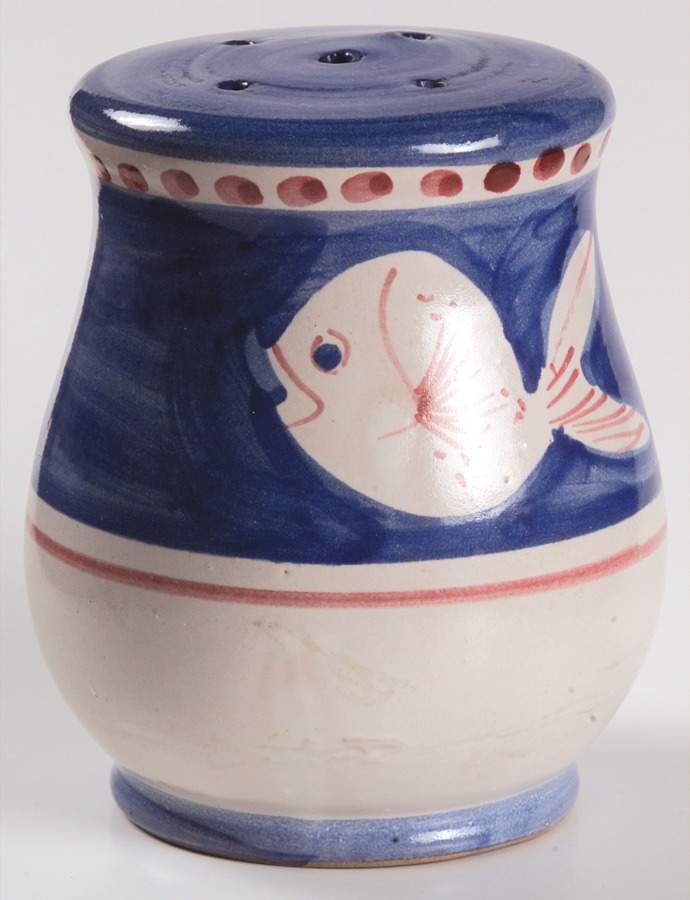 Campagna-Fish Royal Blue (Pesce) Pepper Shaker by Vietri (Italy)-1