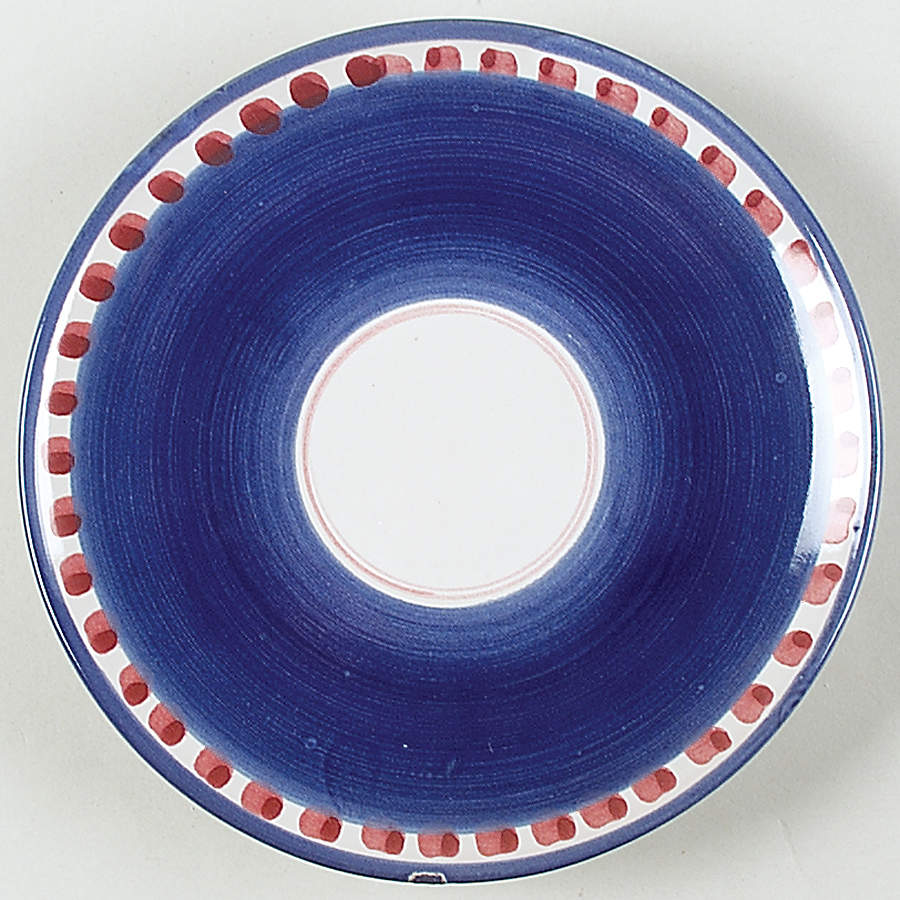 Campagna-Fish Royal Blue (Pesce) Saucer by Vietri (Italy)-1