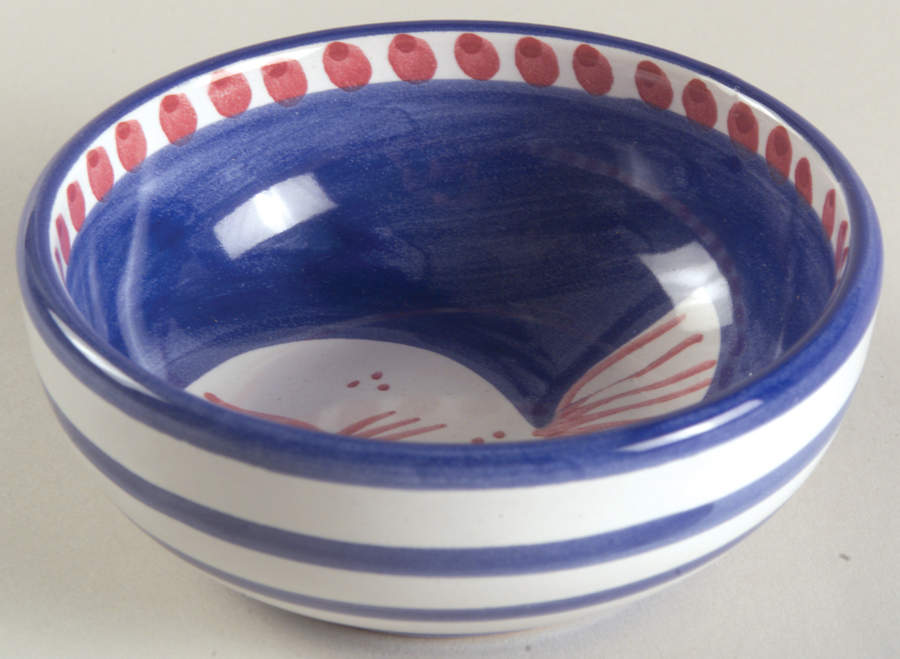 Campagna-Fish Royal Blue (Pesce) Condiment Bowl by Vietri (Italy)-1