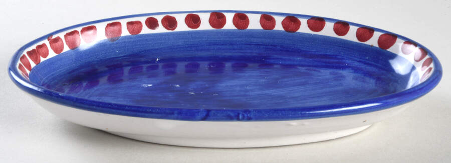 Campagna-Fish Royal Blue (Pesce) Butter Tray by Vietri (Italy)-1