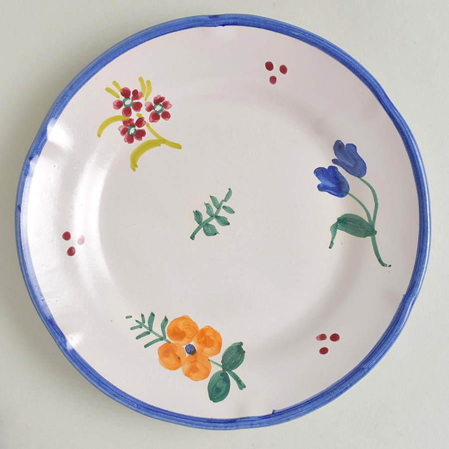 Campagna Flowers Salad Plate by Vietri (Italy)-1