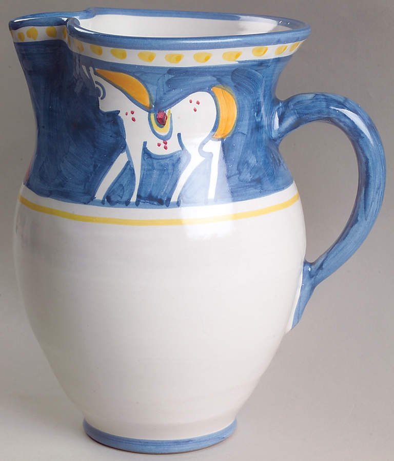 Campagna Horse (Cavallo) 64 Oz Pitcher by Ceramica Artistica (CAS Vietri)-1