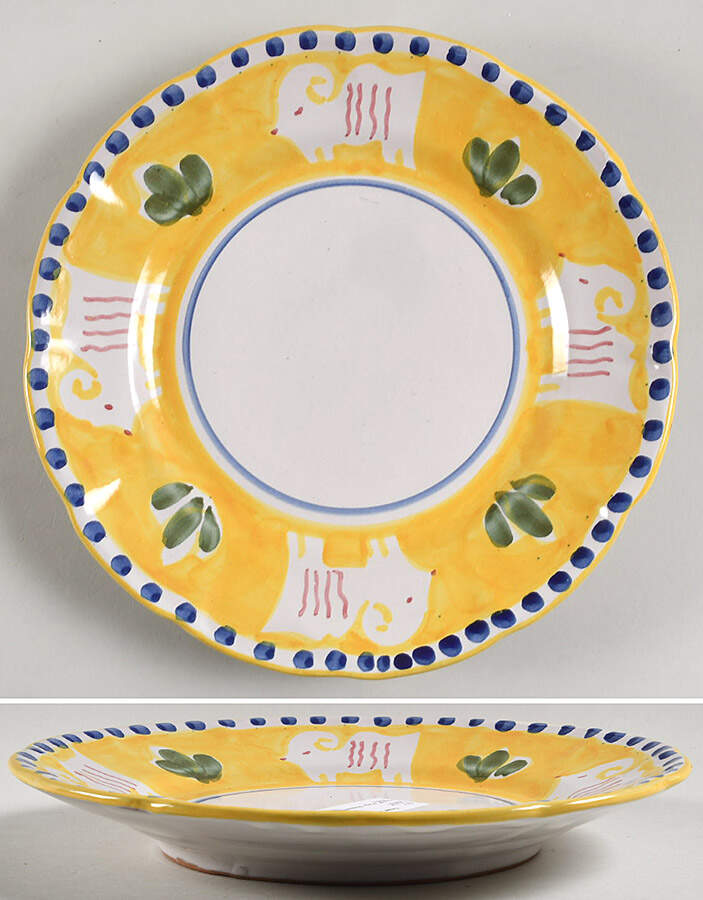 Campagna Ram (Montone) 10" Soup/Pasta Bowl by Vietri (Italy)-1