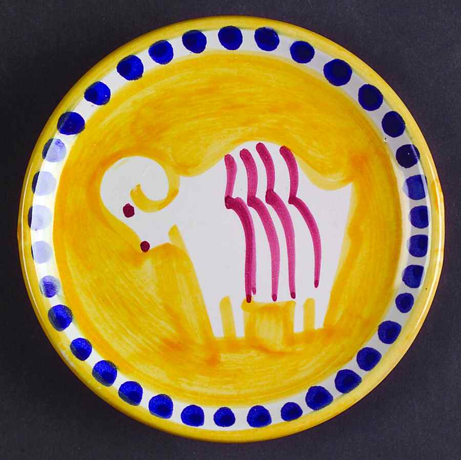 Campagna Ram (Montone) Coaster by Vietri (Italy)-1