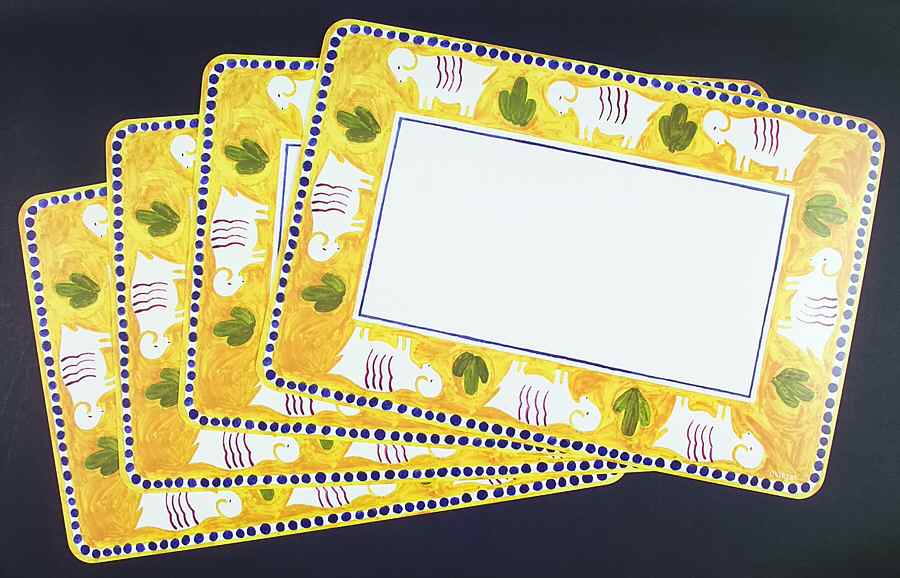Campagna Ram (Montone) Vinyl Placemat - Set of 4 by Vietri (Italy)-1