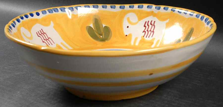 Campagna Ram (Montone) 10" Round Serving Bowl by Vietri (Italy)-1