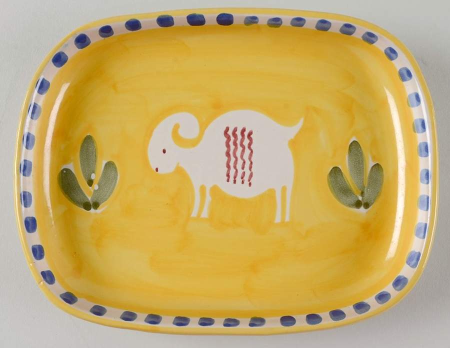 Campagna Ram (Montone) 7" Rectangular Tray by Vietri (Italy)-1