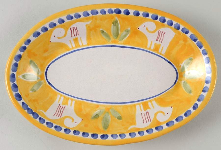 Campagna Ram (Montone) Butter Tray by Vietri (Italy)-1