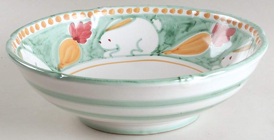 Campagna Rabbit (Coniglio) 10" Round Serving Bowl by Vietri (Italy)-1