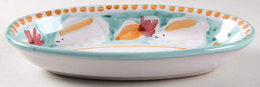 Campagna Rabbit (Coniglio) 10" Oval Tray by Vietri (Italy)-1
