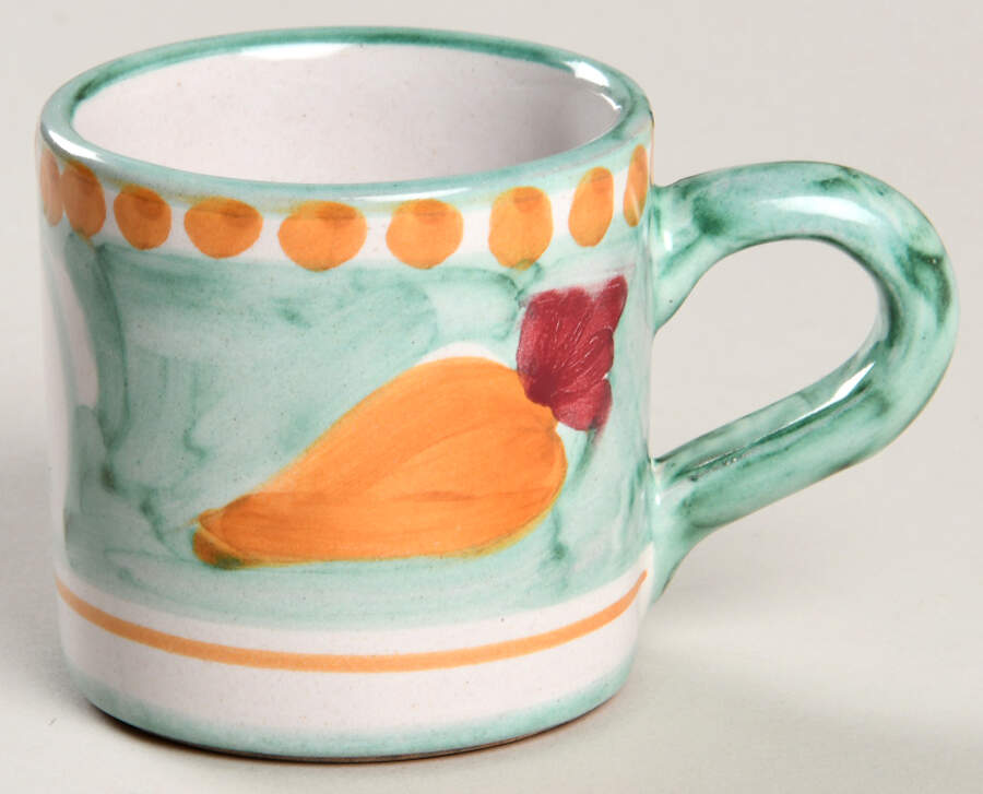 Campagna Rabbit (Coniglio) Flat Demitasse Cup by Vietri (Italy)-1