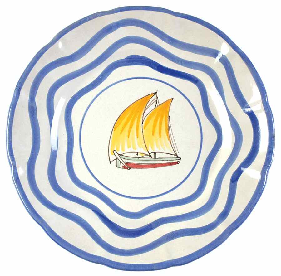 Capri Dinner Plate by Vietri (Italy)-1
