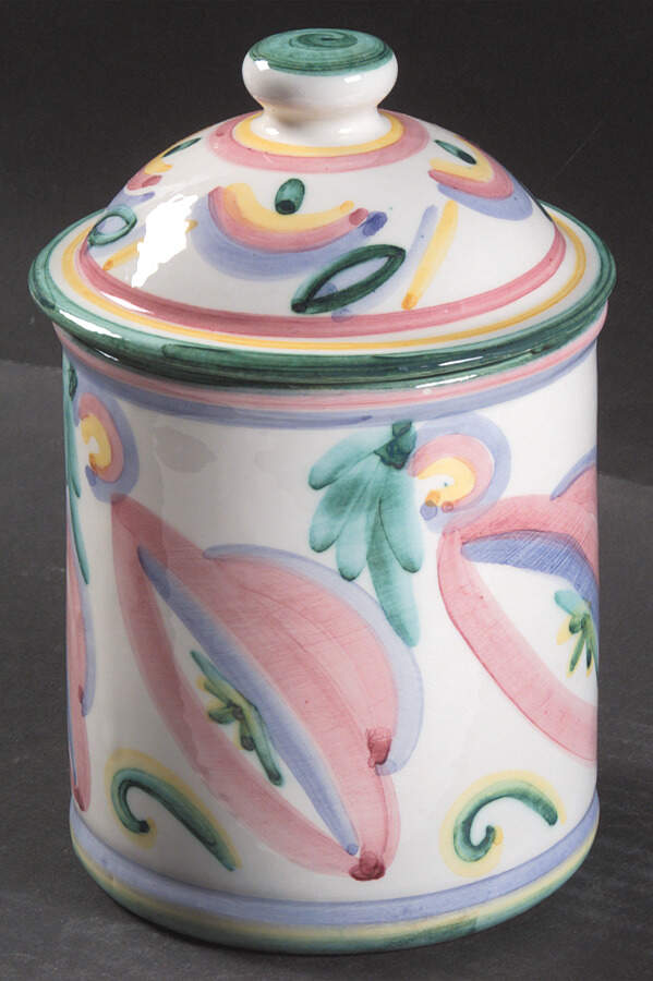 Colore Small Canister & Lid by Vietri (Italy)-1