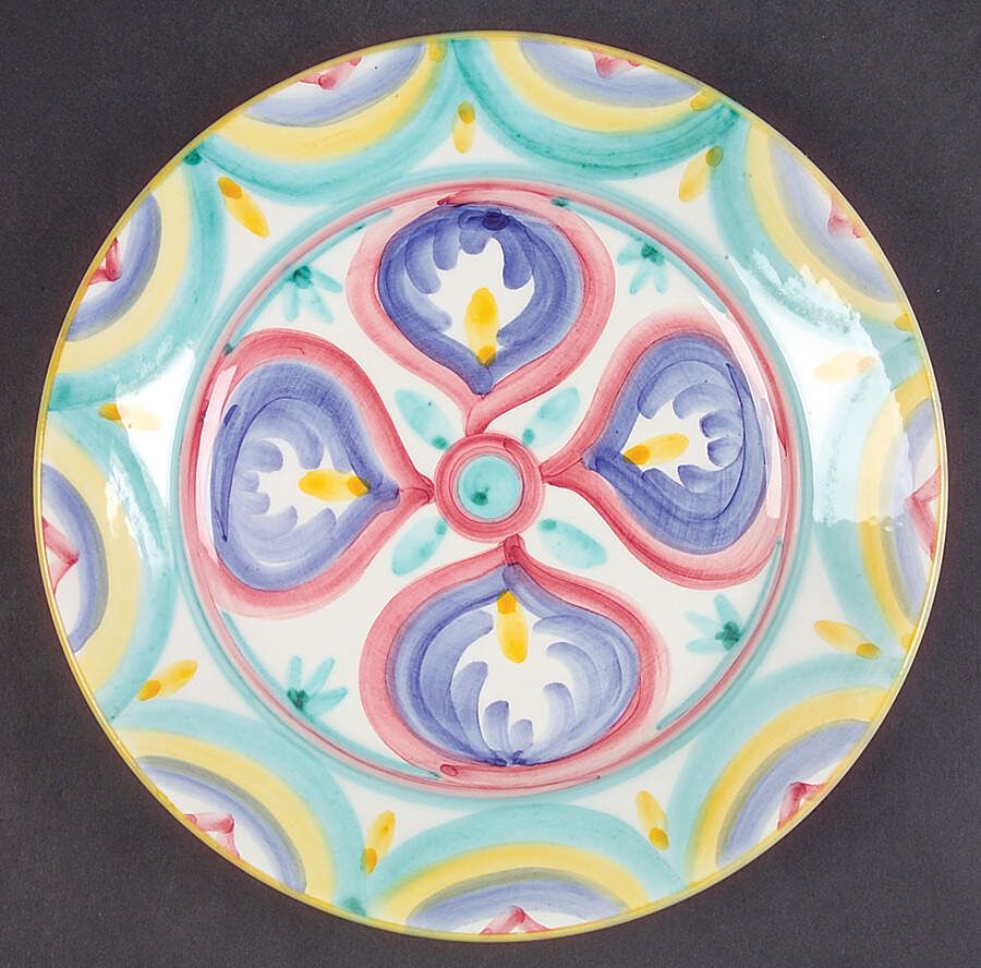 Colore Salad Plate by Vietri (Italy)-1