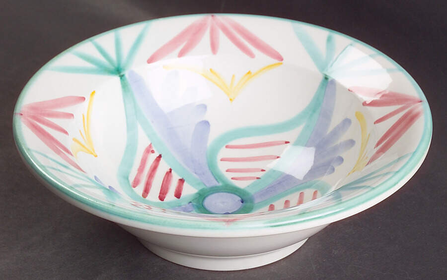 Colore Rim Soup Bowl by Vietri (Italy)-1