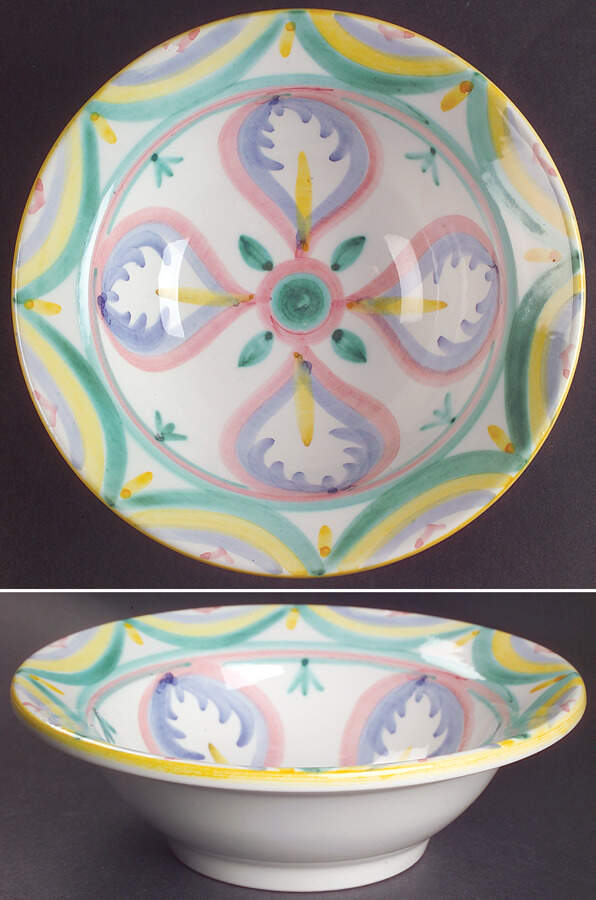 Colore Rim Soup Bowl by Vietri (Italy)-1