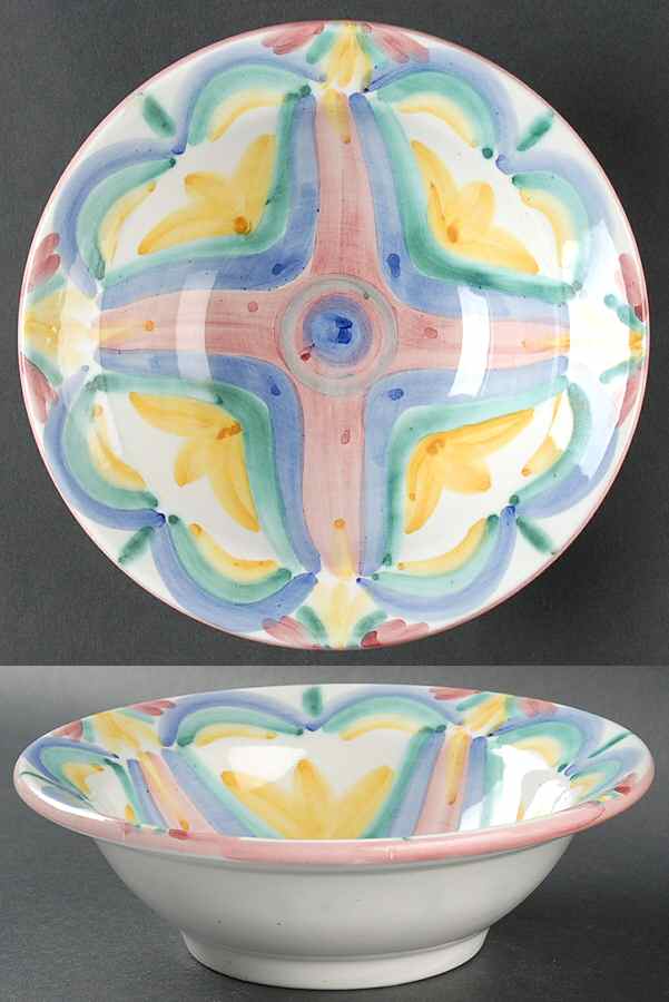 Colore Rim Soup Bowl by Vietri (Italy)-1