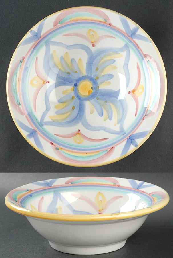 Colore Rim Soup Bowl by Vietri (Italy)-1