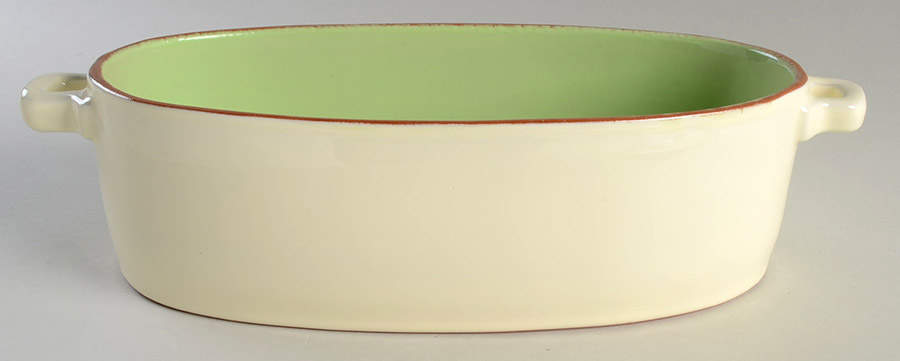 Cucina Fresca 2.25 Quart Oval Covered Casserole No Lid by Vietri (Italy)-1