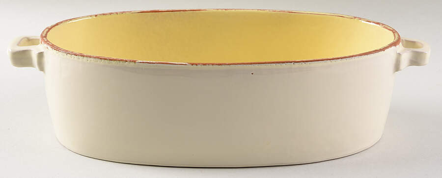 Cucina Fresca 2.25 Quart Oval Covered Casserole No Lid by Vietri (Italy)-1