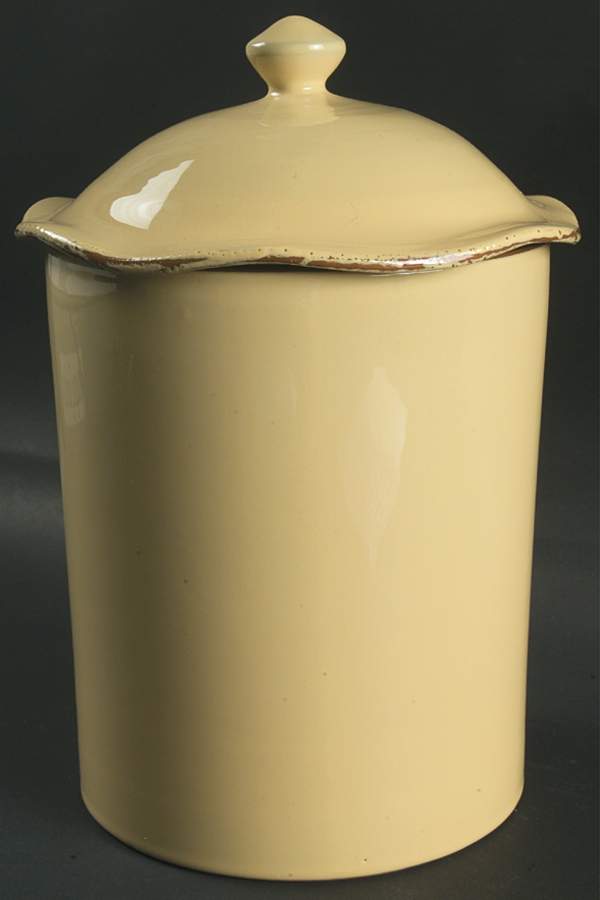 Cucina Fresca Large Canister & Lid by Vietri (Italy)-1