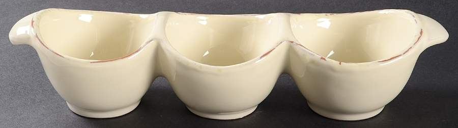 Crema 3 Part Tasting Dish by Vietri (Italy)-1