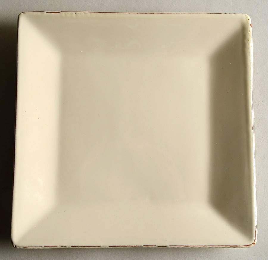 Crema Square Salad Plate by Vietri (Italy)-1