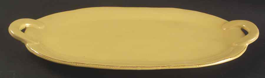 Cucina Fresca 19" Oval Handled Platter by Vietri (Italy)-1