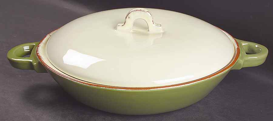 Cucina Fresca 1.75 Qt Round Covered Casserole by Vietri (Italy)-1