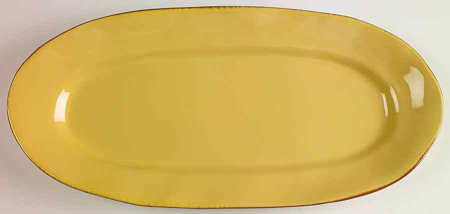Cucina Fresca 16" Oval Serving Platter by Vietri (Italy)-1