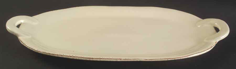 Cucina Fresca 19" Oval Handled Platter by Vietri (Italy)-1