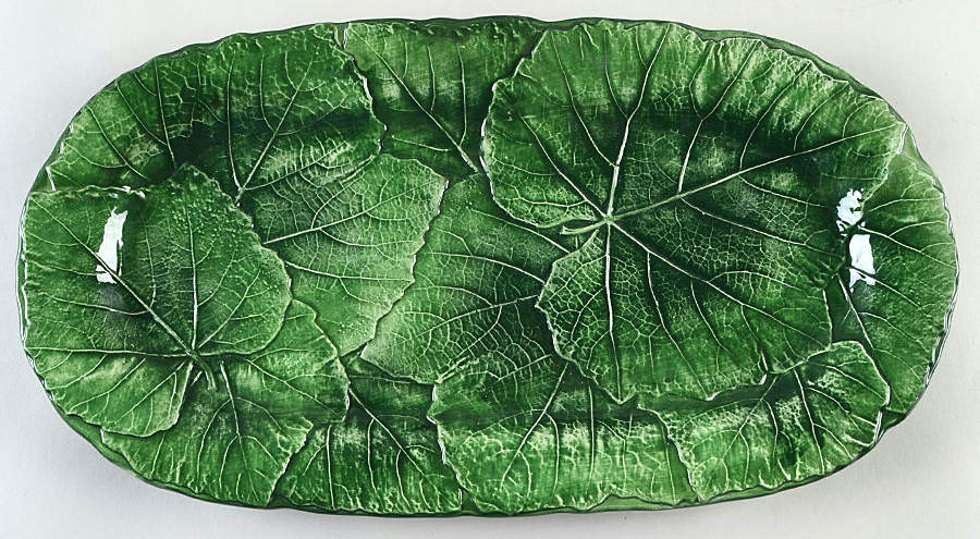Foglia Fresca 16" Oval Serving Platter by Vietri (Italy)-1