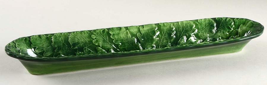 Foglia Olive Dish by Vietri (Italy)-1
