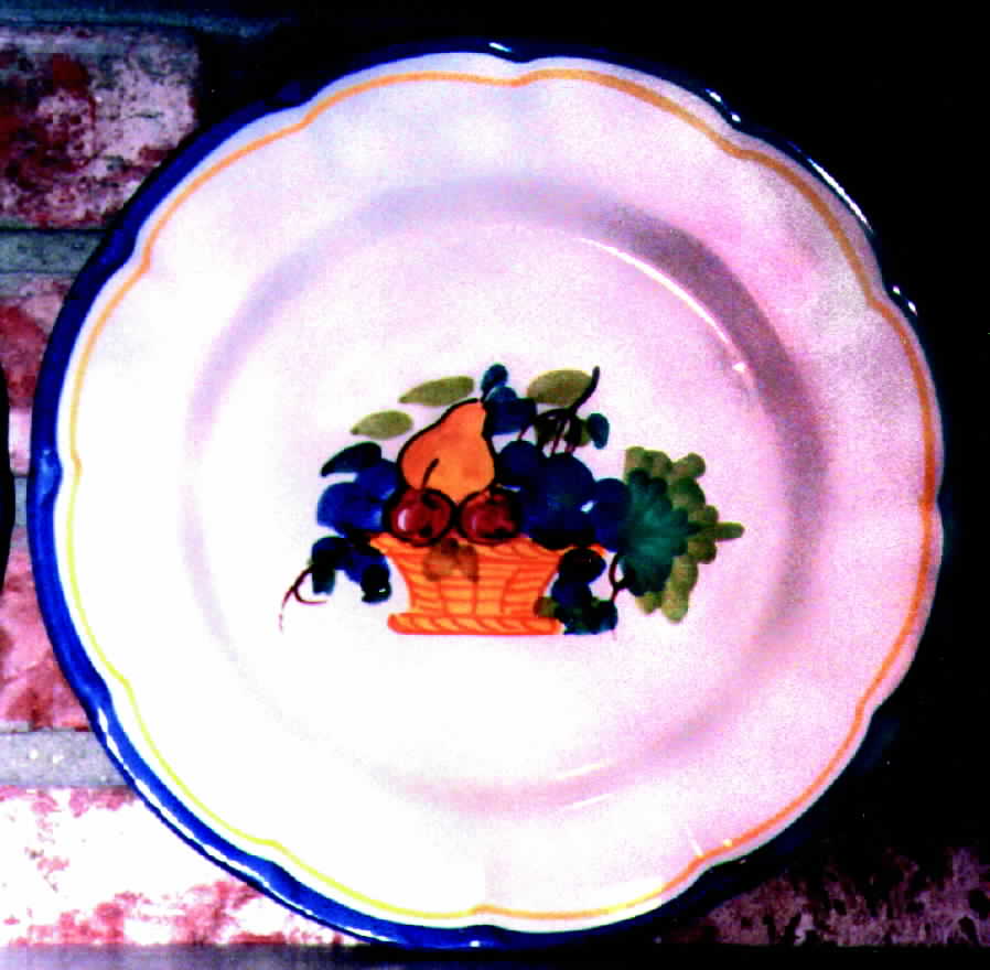 Fruit Di Napoli Dinner Plate by Vietri (Italy)-1
