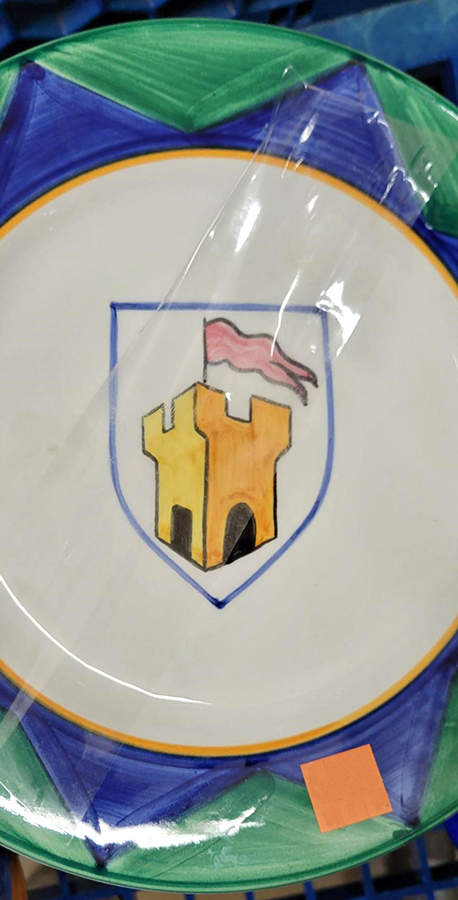 Palio Salad Plate by Vietri (Italy)-1