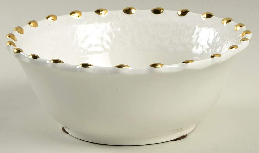 Palladio Gold Coupe Soup Bowl by Vietri (Italy)-1