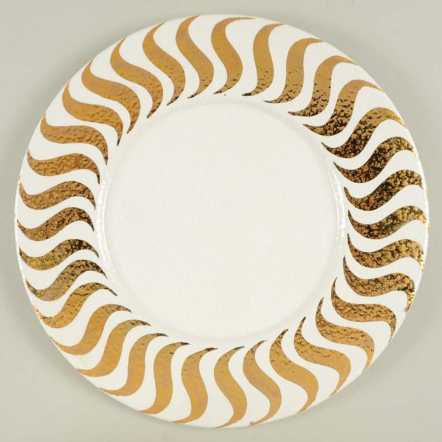 Palladio Gold Service Plate (Charger) by Vietri (Italy)-1
