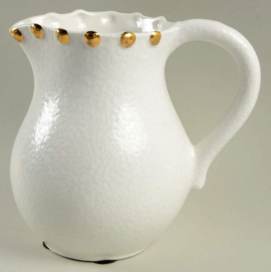 Palladio Gold 64 Oz Pitcher by Vietri (Italy)-1