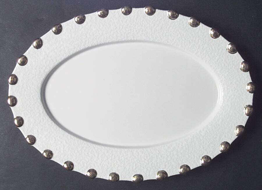 Palladio Gold 16" Oval Serving Platter by Vietri (Italy)-1