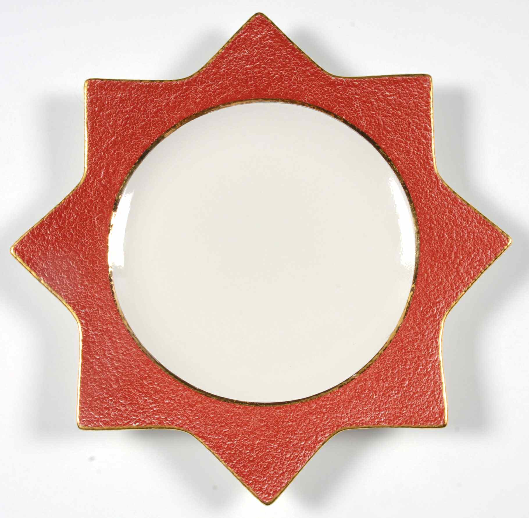 Palladio Gold Accent Salad Plate by Vietri (Italy)-1