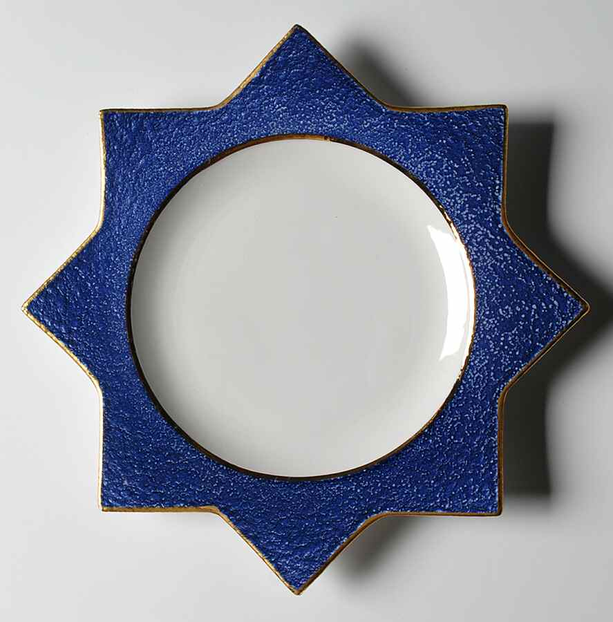 Palladio Gold Accent Salad Plate by Vietri (Italy)-1