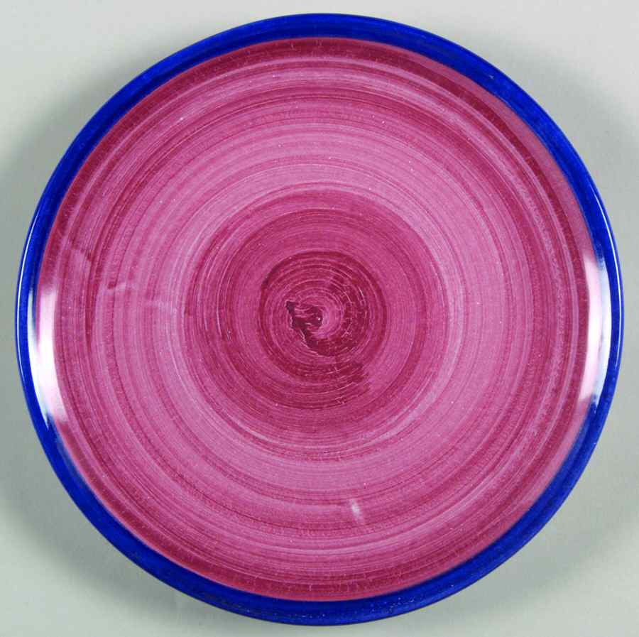 Rainbow Cranberry Salad Plate by Vietri (Italy)-1