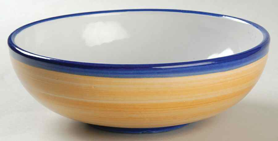 Rainbow Pumpkin 8" Round Vegetable Bowl by Vietri (Italy)-1