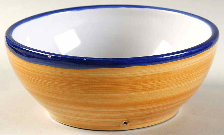 Rainbow Pumpkin Soup/Cereal Bowl by Vietri (Italy)-1