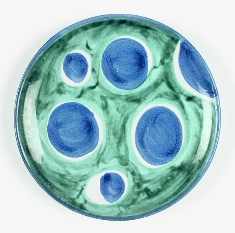 Rainbow Sea Green Accent Salad Plate by Vietri (Italy)-1