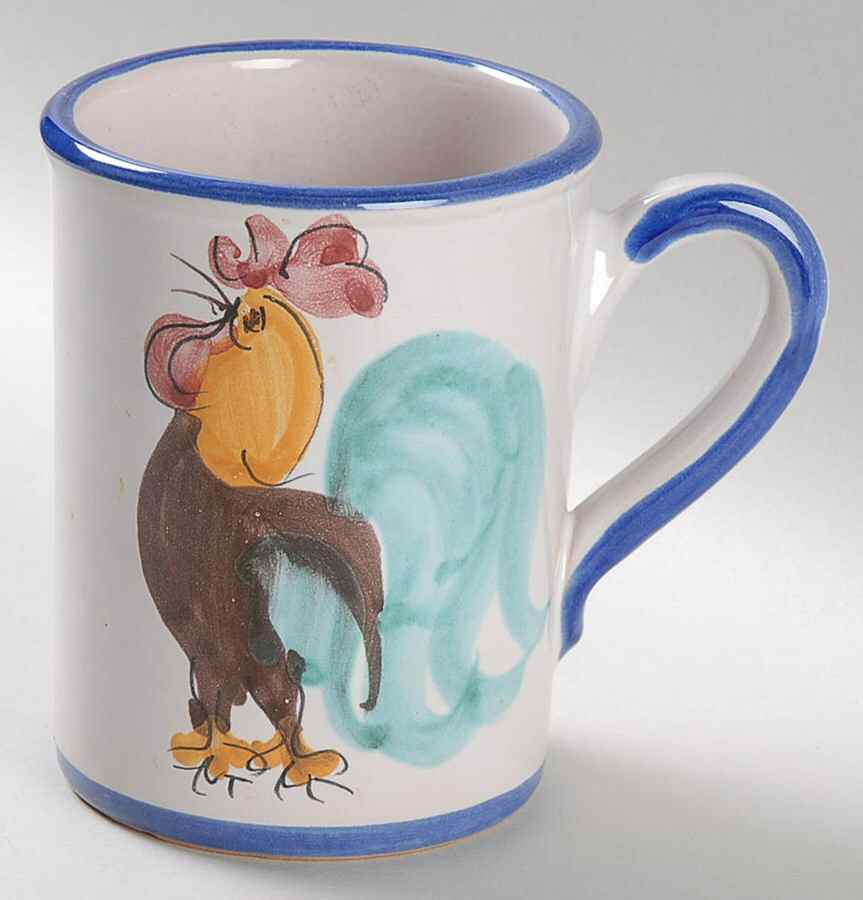Rooster Mug by Vietri (Italy)-1