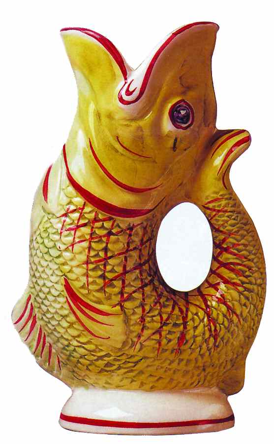 Trota Verde (Green Trout) Pitcher by Vietri (Italy)-1